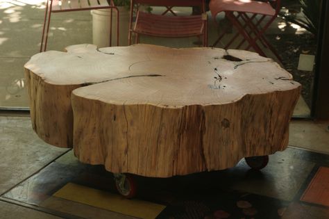 Monterey Cypress Coffee Table by Brad Wilson of www.tantalizingtables.com Stumps Ideas, Tree Stump Coffee Table, Stump Coffee Table, Log Coffee Table, Natural Wood Coffee Table, Log Table, Stump Table, Furniture Remodeling, Wood Stumps