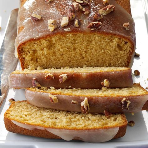 My recipe makes two loaf-sized treats, perfect for sharing. The spiced rum flavor really comes through in both the cake and the glaze. —Christine Russell, Littleton, New Hampshire Rum Pound Cake, Booze Recipes, Boozy Recipes, Grandma Cake, Baked Breads, Cake Light, Rum Recipes, Christmas Bread, Rum Balls