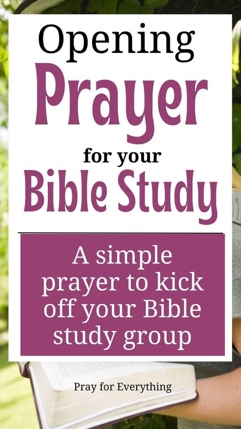 It is essential to have an opening prayer for Bible study. Whether you’re studying the scriptures alone, with a friend, or with a group you need to pray before you start. This glorifies God and shows your reliance on him. Bible Study Gathering, Prayers For Ministry, Opening Prayers For Bible Study, Bible Study About Faith, Women Bible Study Ideas Small Groups, How To Do A Bible Study With A Friend, How To Start A Prayer, Starting A Bible Study Group, Prayer For Bible Study Opening