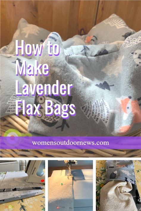 Babbs details how she makes lavender flax seed bags, which make perfect gifts for any occasion. Diy Flax Seed Heating Pad, Flaxseed Heating Pad Diy, Lavender Dryer Bags Diy, Flax Seed Heating Pad Diy, Diy Lavender Bags, Diy Rice Heating Pad, Diy Heat Pack, Lavender Dryer Bags, Flax Seed Heating Pad