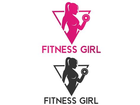 design de logotipo de vetor de ginásio de fitness feminino Fitness Logo Ideas, Women Fitness Logo, Gym Vector, Gym Icon, Lady Logo, Gym Art, Gym Logo, Fitness Logo Design, Female Fitness