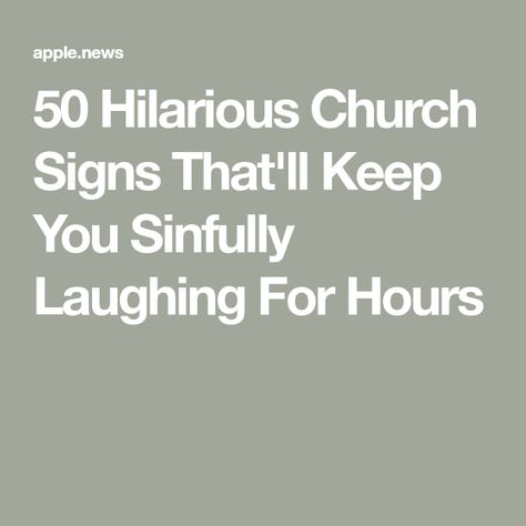 50 Hilarious Church Signs That'll Keep You Sinfully Laughing For Hours Church Sign Sayings, Funny Church Signs, Staying In Bed, Church Marketing, Funny Comedians, Going To Church, Church Signs, Email Sign, Christian Humor