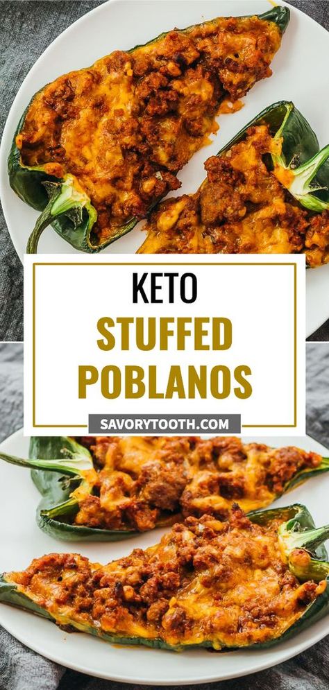 Poblano Peppers Recipes, Stuffed Poblanos, The Boiled Egg Diet, Poblano Pepper, Mexican Flavors, Healthy Low Carb Dinners, Egg Diet Plan, Healthy Diets, Poblano Peppers