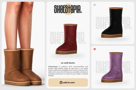 Sims 4 Cc High Heels Boots, Sims 4 Fur Boots, Sims 4 Cc High Heels, Boots Sims 4 Cc, Sims 4 Cc Uggs, Sims 4 Sliders, Sims Shoes, Ts4 Mods, Sims 4 Tsr