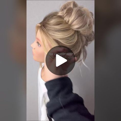 TikTok · Hair Tips and Tutorials Updos Tutorials, High Updos, High Updo, Hair Updos Tutorials, Easy Updo Hairstyles, Updo Tutorial, Easy Hair Updos, World On Fire, Easy Updos