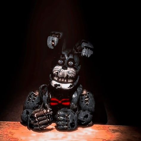 Nightmare Bonnie Fnaf, Realistic Fnaf, Nightmare Bonnie, Fnaf Pfp, Bonnie Fnaf, Fnaf Song, Thanks For Listening, Fnaf Sfm, Fnaf 4