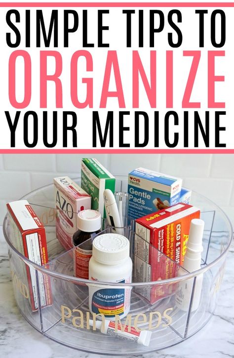 How To Organise A Medicine Cabinet, Home Medicine Cabinet, Organizing Bathroom Medicine Cabinet, Medication Cabinet Organization, How To Organize Medications, Organize Medicine Drawer, Medicine Cupboard Organization, Organize Medicine Cabinet Small Spaces, Kitchen Medicine Storage