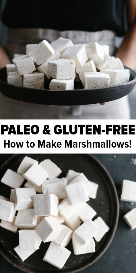 Marshmallow Recipe Without Corn Syrup, Healthy Marshmallow Recipe, Paleo Marshmallows, Make Marshmallows, Healthy Marshmallows, Sweet Fries, Marshmallow Recipe, Grass Fed Gelatin, Best Paleo Recipes