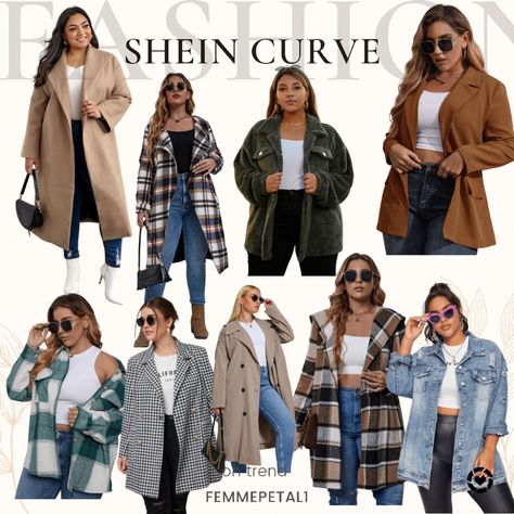 Plus Size Shacket Outfit Women, Cute Dinner Outfits Fall, Fall Outfits 2022 Trends Plus Size, Plus Size Shacket Outfit, Boyfriend Jacket Outfit, Plus Size Winter Outfits 2022, Curvy Winter Fashion, Trendy Plus Size Outfits Winter, Fall Outfits 2022 Trends