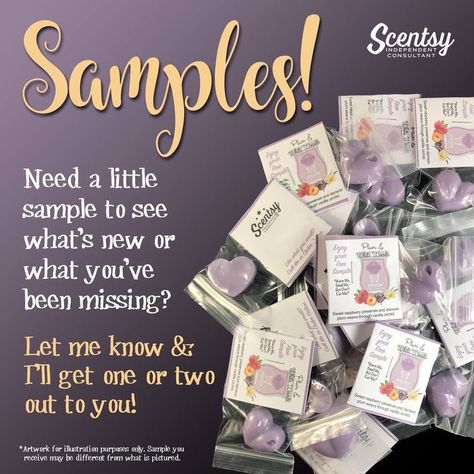 Scentsy Consultant Marketing, Scentsy Samples, Scentsy Sample Ideas, Scentsy Pictures, Scentsy Consultant Business, Scentsy Facebook Party, Scentsy Facebook, Scentsy Marketing, Selling Scentsy