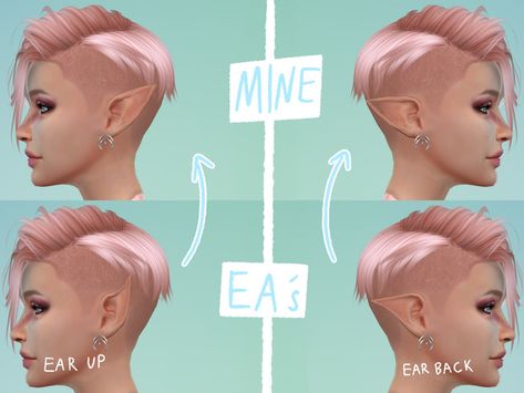 Sims4 Ear Preset, Sims 4 Cc Elf Ears Preset, Pointy Ears Sims 4 Cc, Sims 4 Pointy Ears, Elf Ear Cc Sims 4, Sims 4 Cc Pointed Ears, Sims 4 Dog Ears Cc, Horn Sims 4 Cc, Ear Presets Sims 4 Cc