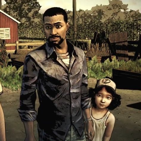 Twdg Lee And Clementine, Carley And Lee Twd, Twd Game Aesthetic, Lee Everett Fanart, Clem And Lee, Twdg Season 1, Lee Twdg, Lee And Clementine, Clementine The Walking Dead