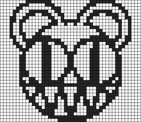 Radiohead Band, Melty Bead Patterns, Graph Paper Drawings, Graph Crochet, Fuse Bead Patterns, Creative Logo Design, Easy Pixel Art, Pixel Crochet, Tapestry Crochet Patterns