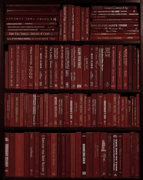 ⿻@/saoirse.josten ➖ #aesthetic #foryoupage #icon #books #red #darkacademia #reading #colours #board Burgundy Books Aesthetic, Red Detective Aesthetic, Dark Red Books Aesthetic, Books Red Aesthetic, Maroon And Gold Aesthetic, Red Notes Aesthetic, Red Library Aesthetic, Brick Red Aesthetic, Tremere Aesthetic