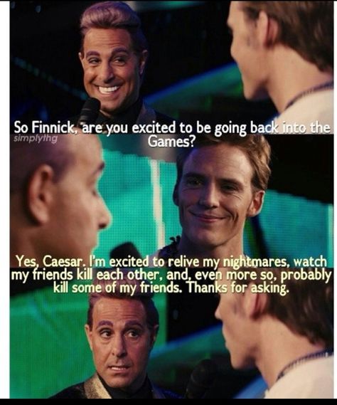 Hunger Games Funny, Hunger Games Finnick, Hunger Games Jokes, Hunger Games Peeta, Hunger Games Cast, Games Quotes, Hunger Games Quotes, Hunger Games Memes, Hunger Games Movies