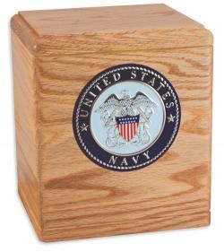 Military Urn Memory Chest For Veterans. Urns For Ashes Unique, Memory Chest, Wood Casket, Navy Home Decor, Urns For Ashes, Military Branches, Fallen Soldier, Navy Military, United States Military