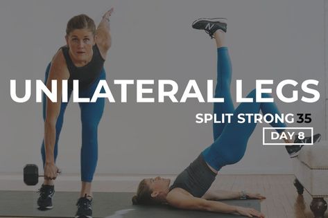 8 BEST Unilateral Leg Exercises (Video) | Nourish Move Love Leg And Back Workout, Dumbbell Ab Workout, Dumbbell Leg Workout, Single Leg Glute Bridge, Full Body Workout Plan, Nourish Move Love, Leg Exercises, Body Workout Plan, Biceps Workout