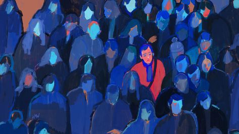 Holly Warburton - A Face in the Crowd Holly Warburton, Don Delillo, Arte Indie, Arte Van Gogh, Arte Inspo, Wow Art, Ap Art, 판타지 아트, Pretty Art