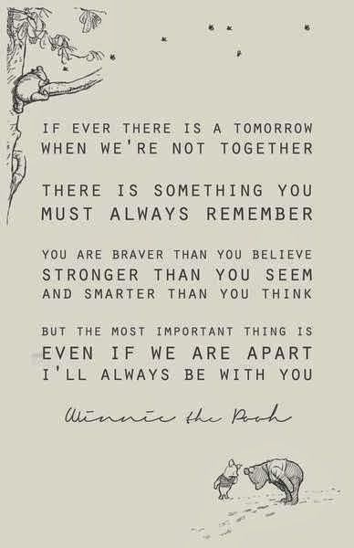 Words of Wisdom..... | Bitz of Me Quotes Winnie The Pooh, Christopher Robin Quotes, Refresh Quotes, Pooh Quotes, Christopher Robin, Always Remember You, Inspirational Sayings, Baby Quotes, Stronger Than You