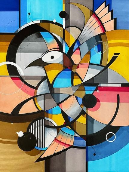 Cubist Artists, Love Canvas Painting, Potrait Painting, Autumn Leaves Art, Panel 3d, Kandinsky Art, Modern Artwork Abstract, Abstract Art Images, Cubist Art