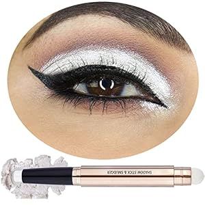 Pop Eye Makeup, Shimmer Highlighter, Natural Eyeliner, White Eyeshadow, Eyeshadow Pencil, Bright Makeup, Waterproof Eyeshadow, Eyeshadow Stick, Quick Makeup