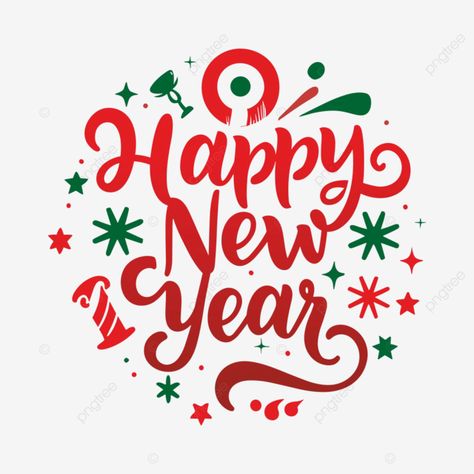 happy new year red green creative text vector happy new year new year new year text png New Year Text, Png Text, Happy Year, Professional Design, Png Vector, Happy New, Red Green, Happy New Year, Transparent Background