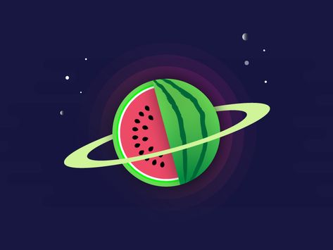 Watermelon Illustration Art, Watermelon Art Illustrations, Fruits Creative, Watermelon Logo, Fruit Planet, Watermelon Tattoo, Watermelon Festival, Watermelon Illustration, Spiderman Coloring