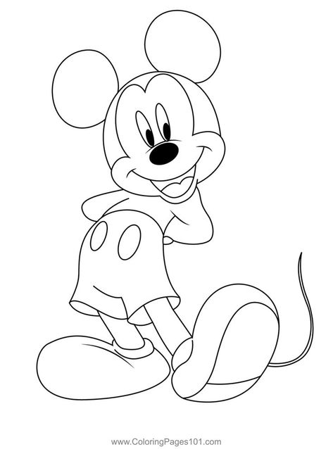 Mickey Mouse Cutout Coloring Page Mickey Mouse Coloring Pages Printables, Mickey Mouse Drawing Easy, Mickey Mouse Coloring, Mouse Coloring Pages, Mickey Mouse Outline, Mickey Drawing, Friends Coloring Pages, Mickey Coloring Pages, Mickey Mouse Printables