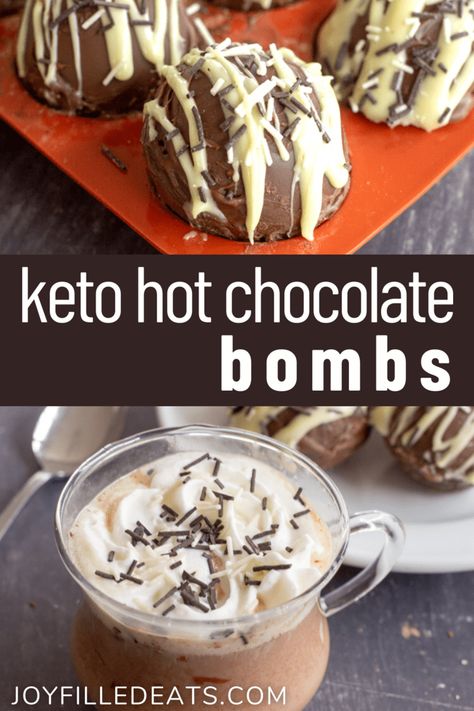 Keto Hot Chocolate Bombs are the treat you have been dreaming of, and you didn’t even realize it. The result is a cup of super creamy, rich, and delectable hot chocolate, unlike anything you have had before. The best part is that they have only 4 ingredients and 4 net carbs! Keto Hot Chocolate, Rich Hot Chocolate, Oreo Flavors, Low Carb Drinks, Joy Filled Eats, Bombe Recipe, Low Sugar Diet, Mexican Hot Chocolate, Keto Drink