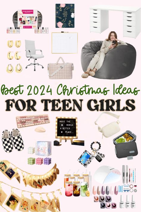 Need Christmas gift ideas for teen girls? These 47+ fun and trendy gifts are perfect for making her holiday wishlist come true! Whether you��’re shopping for your daughter, a friend, or a sister, you’ll find everything from aesthetic must-haves to Amazon favorites. Make this holiday season unforgettable with these must-have gift ideas for teens in 2024! Cute Gifts For Teen Girls Christmas, Christmas Gifts For 14-15 Girl, Teen Christmas Gift Ideas 2024, Teen Christmas Gifts 2024, Teen Girl Wishlist Ideas, Christmas Gifts For Girls 14-16, Trendy Gifts For Teens, Christmas Gifts For Teen Girls 2024, Teen Trends 2024