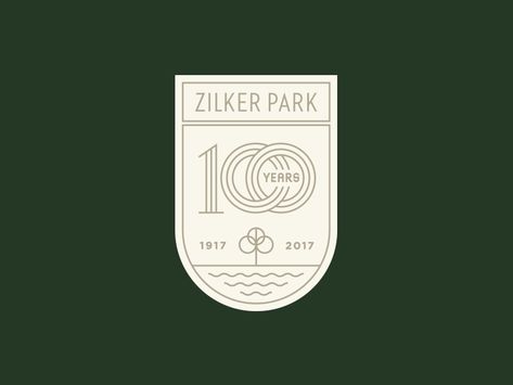 Zilker Park 100 years by Steve Wolf on Dribbble Brand Anniversary, Anniversary Logos, Steve Wolf, Zilker Park, 100 Logo, Emblem Design, Barton Springs, Inspiration Logo Design, Turtle Creek