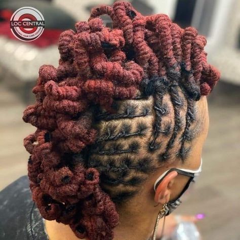 Locs Mohawk Styles, Locs Mohawk Styles Women, Locs Mohawk, Mohawk Locs, Loc Mohawk, Dreadlock Mohawk, Loc Updos, Sisterlocks Styles Updo, Mohawk Hair