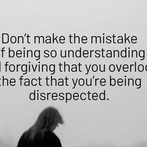 My Positive Outlooks on Instagram: "Sometimes, in our efforts to be understanding and forgiving, we might tolerate disrespect from others. However, it's crucial to recognize when we're being mistreated and to assert our boundaries accordingly. Being understanding doesn't mean we should allow others to disrespect us.  #instaquote #newbeginnings #mypositiveoutlooks #empowerment #quotesaboutlife #quotes #quoteoftheday #quotesdaily #healing #happiness #kindness #bekind" Quotes About Being Dismissed, Quotes About Selfish People, Mistreated Quotes, Being Disrespected Quotes, Disrespectful Quotes Family, Dont Tolerate Disrespect Quotes, Disrespectful Quotes, Employee Quotes, Selfish People Quotes