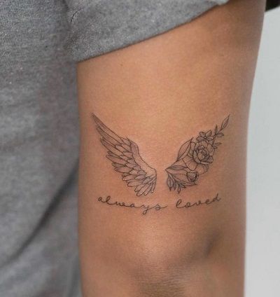 Wing Tattoo Arm, Small Wing Tattoos, Small Wings Tattoo, Angel Wings Tattoo On Back, Small Angel Wing Tattoo, Wing Tattoos On Back, Small Wave Tattoo, Wing Tattoos, Only Angel