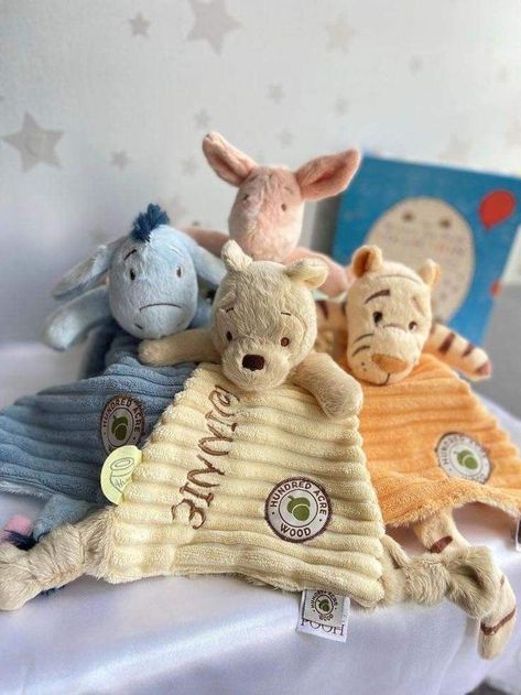 Winnie The Pooh Decor, Pooh Nursery, Winnie The Pooh Themes, Winnie The Pooh Nursery, Baby Nursery Inspiration, Baby Room Themes, Baby Room Inspiration, Pooh Baby, Comfort Blanket