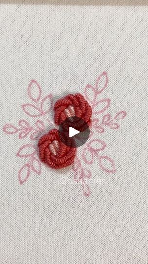 Bullion Roses Embroidery, Anchor Thread Embroidery, Bullion Rose, Embroidery Textiles, Anchor Crafts, Weaving Embroidery, Bullion Embroidery, Anchor Threads, Embroidery Lessons