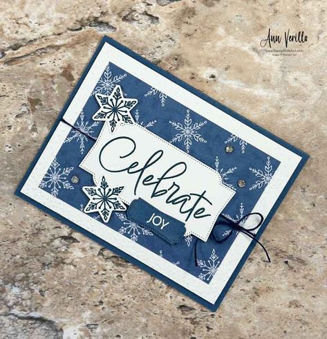 Stampin' Up! Iconic Imagery Celebrate Joy Card - Ann Verillo, StampWithAnn.com