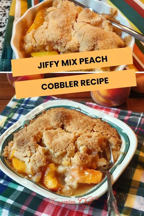 Jiffy Mix Peach Cobbler Recipe – Hungarian Chef Jiffy Cake Mix Cobbler, Jiffy Cobbler Recipe, Jiffy Mix Peach Cobbler Recipe, Jiffy Cake Mix Recipes Desserts, Jiffy Cake Mix Peach Cobbler, Jiffy Peach Cobbler Recipe, Peach Cobbler With Jiffy, Jiffy Cake Mix Recipes, Cake Mix Peach Cobbler