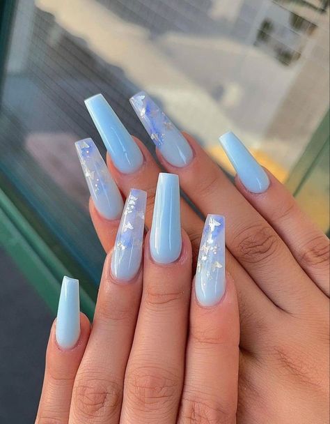 Baby Boy Shower Nails, Boy Baby Shower Nail Ideas, Baby Boy Nail Ideas, Boy Baby Shower Nails, Blue Baby Shower Nails, Baby Shower Nail Ideas, Baby Shower Nails Boy, Baby Boy Nails, Baby Blue Acrylic Nails