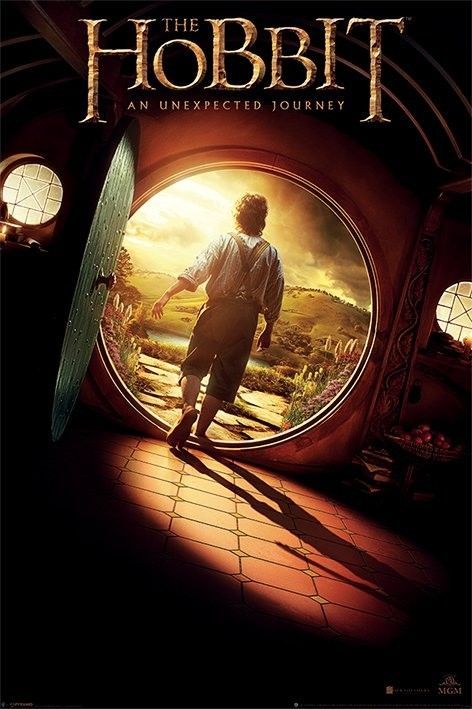 The Hobbit Poster, Trilogy Poster, Hobbit Poster, The Hobbit An Unexpected Journey, The Return Of The King, Hobbit An Unexpected Journey, Peter Jackson, An Unexpected Journey, Adventure Art