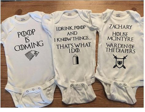 Funny Game Of Thrones, Funny Baby Onesies Girl, Game Of Thrones Merchandise, Funny Game, Funny Onesies, Funny Baby Onesies, Funny Games, Funny Babies