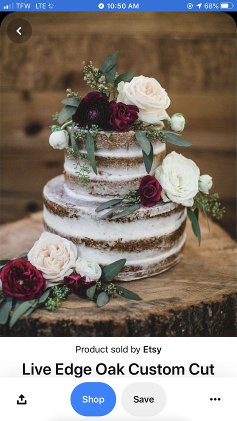 Vintage Pasta, Cake Rustic, Burgundy Wedding Cake, Winter Wedding Cake, Floral Wedding Cakes, Romantic Wedding Cake, Wedding Cake Rustic, Wedding Cakes Vintage, Wedding Winter