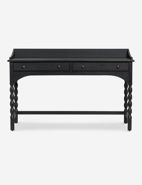 Topia Console Table by Ginny Macdonald Long Hallway Console Table, Black Table Entryway, 48” Console Table, Foyer Console, Living Room Console Table, Burled Wood Furniture, Entry Console, Lulu Georgia, Antique Console Table