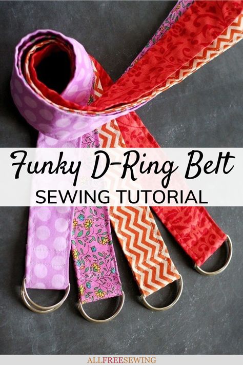 Cloth Belt Ideas, Fabric Belts For Women Diy, D Ring Belt Tutorial, How To Sew A Belt, Pocket Belt Diy, Fabric Belt Diy, Fabric Belts For Women, Obi Belt Diy, Scrap Fashion