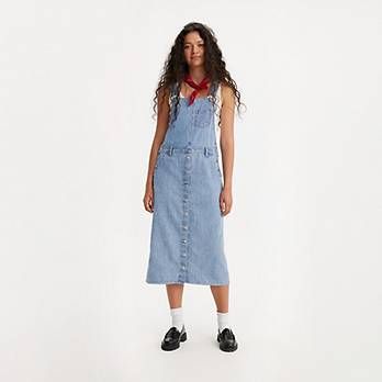 Tico Jumper Dress - Medium Wash | Levi's® US Levis Denim, Dress Medium, Jumper Dress, Dress Skirt, Levi's, Vintage Inspired, Overalls, Jumper, Dresses