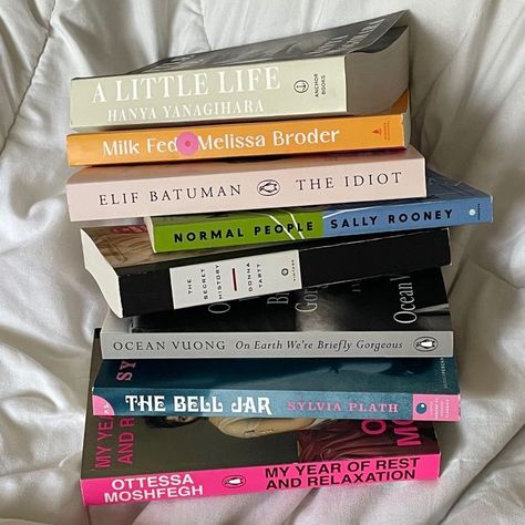 Aesthetic Feminine, Tbr List, Reading Motivation, Unread Books, A Little Life, Inspirational Books To Read, Sylvia Plath, I Love Reading, Literary Fiction