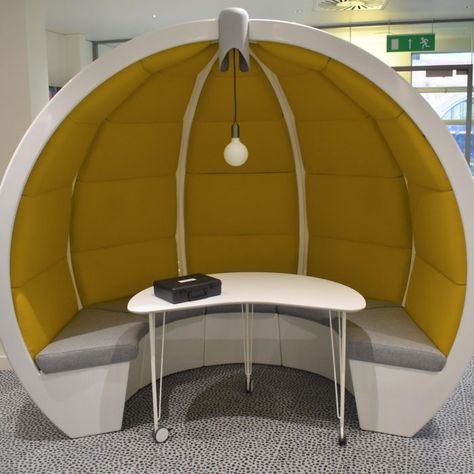 Escape Pods - The Meeting Pod Company Meeting Pods, Art Deco Garden, Outdoor Eating Area, Escape Pod, Garden Pods, Office Pods, Booth Seating, Architecture Design Drawing, Dome House