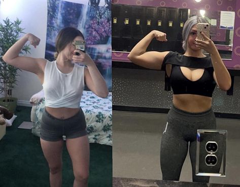 Here we have a progress pic showing a muscle gain from 117 pounds to 122 pounds. That's a solid total gain of 5 pounds. Muscle Gain Before And After, Weight Gain Journey, Muscle Gain, Lost Time, High Intensity Interval Training, After Pictures, Progress Pictures, Interval Training, Future Me