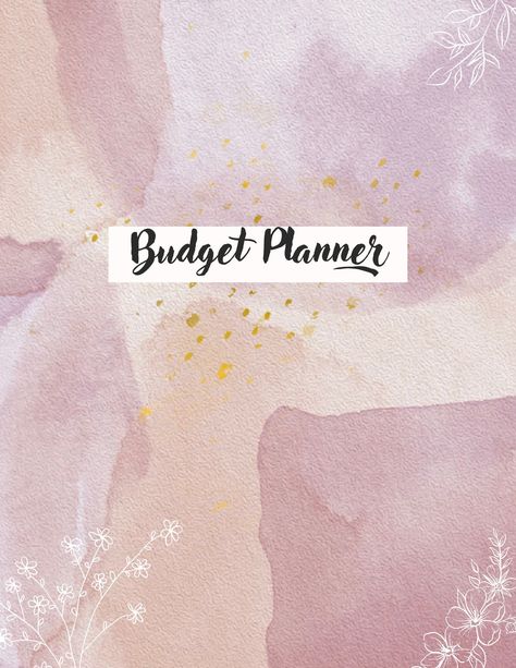 Watercolor Theme Digital Monthly Budget Planner For All Year hyperlinkplanner #colorfulplanner #2024 freeplanner👁️ Budget Planner Cover, Planners For College Students, Colorful Planner, Savings Goals, Simple Layout, New Year Resolutions, Monthly Budget Planner, Year Resolutions, College Planner