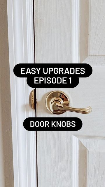 Meg | homeowner tips and DIYs on Instagram: "What's your hardware color of choice? I love black 🖤 I grew up with this sort of dated brass knob so it didn't bother me much, but we're slowly updating all of our fixtures to matte black! Supplies: ✅ New door knob ✅ Manual screwdriver 👩‍🔧 Tips - There are three main types of knobs: privacy knobs with locks for bedrooms and bathrooms, knobs with no lock for closets, and dummy knobs that only have one side and no latch for shallow closets/pantries - Bedroom Door Knobs With Lock, Bedroom Doorknob Ideas, Doorknobs Interior, Door Knobs Ideas, Silver Door Knobs, Replacing Interior Doors, Bedroom Door Knobs, Apartment Front Doors, Update Doors